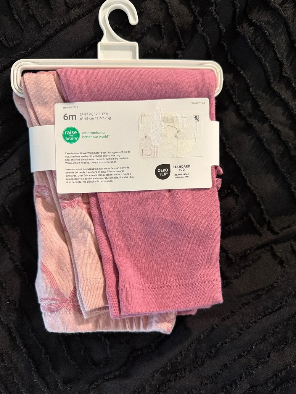 Carter's Pink Ruffle Leggings 2-Pack - Bright & Light Pink